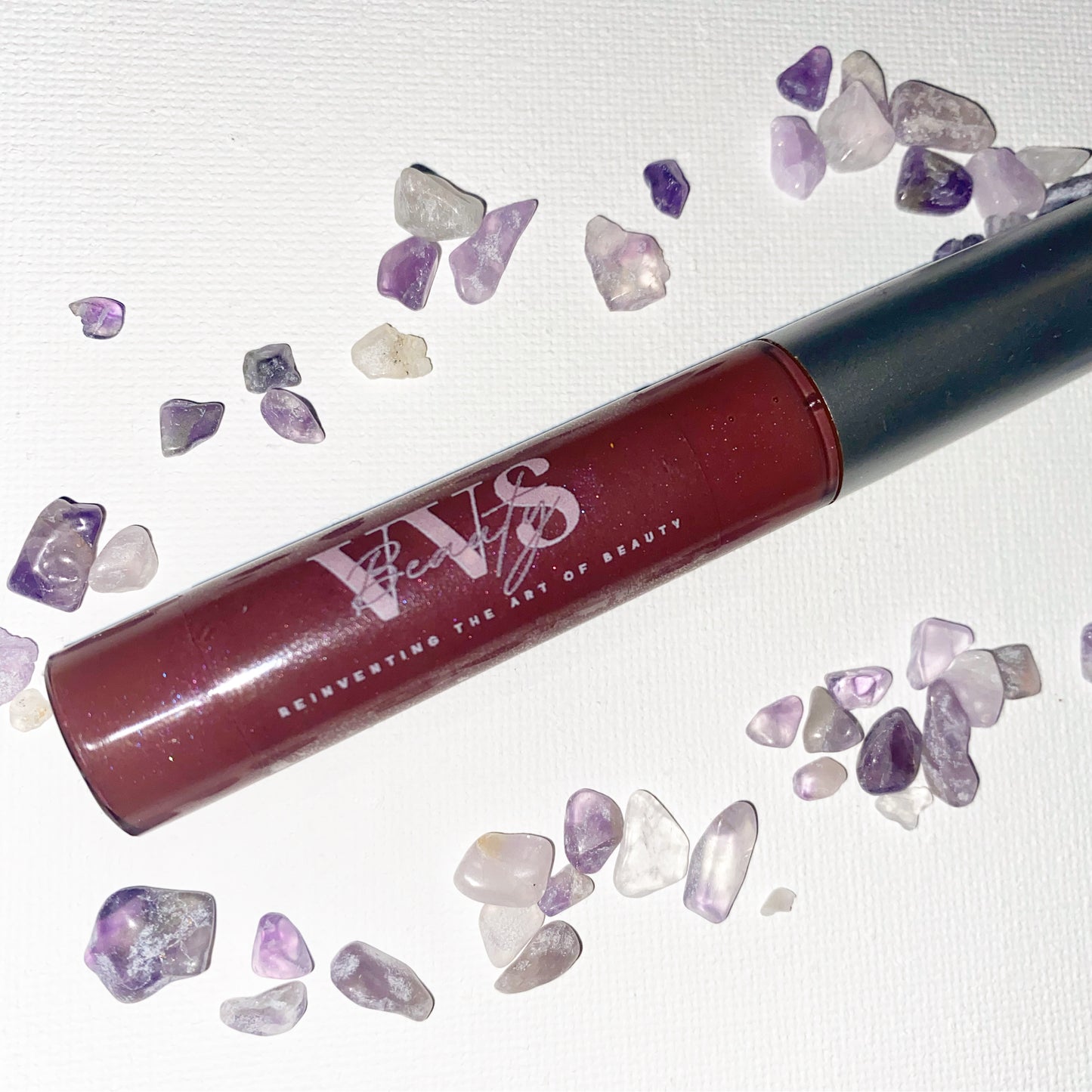 Amethyst Lip Gloss (Crystal infused)