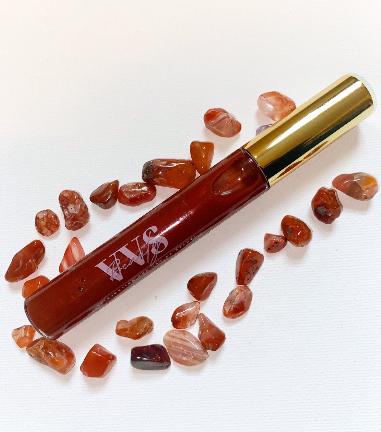 Carnelian Lip Gloss (Crystal infused)