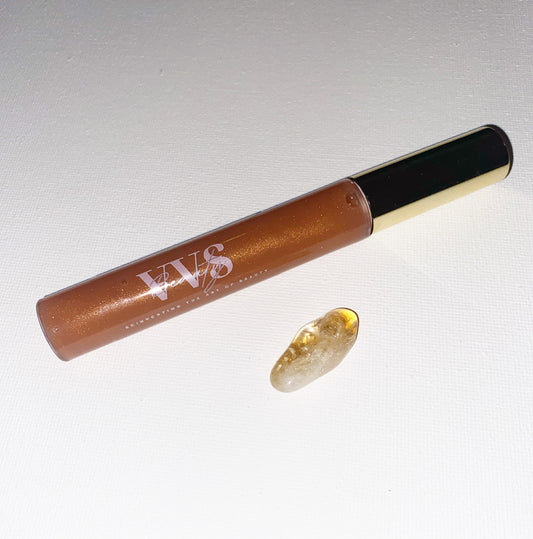 Queen Quartz Lip Gloss (Yellow Quartz Crystal infused)